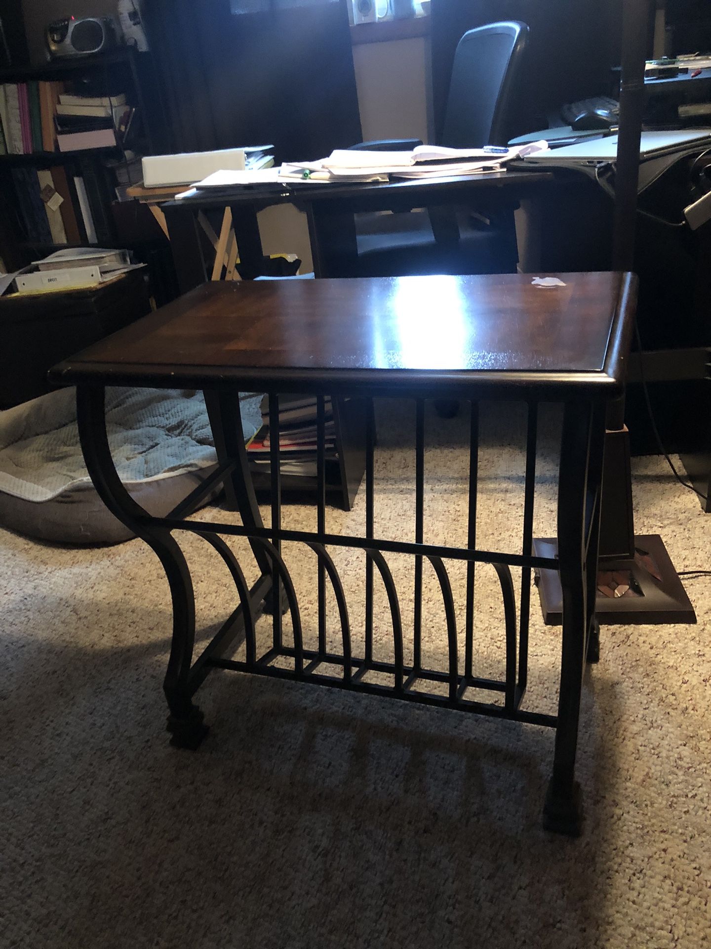 End Table Magazine Rack