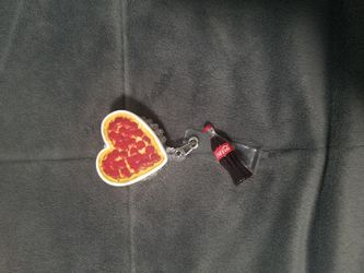 Pizza and Coca Cola Bottle badgereel badgeholder