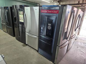 Huge Sale Warehouse Full Of Nice Refurbished Certified and Repair Management and landlord special Washer dryer fridge stove oven stackable free warran