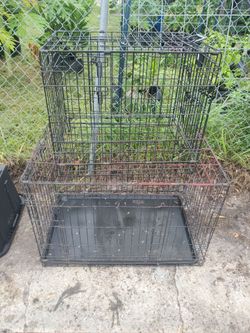 2 dog cages