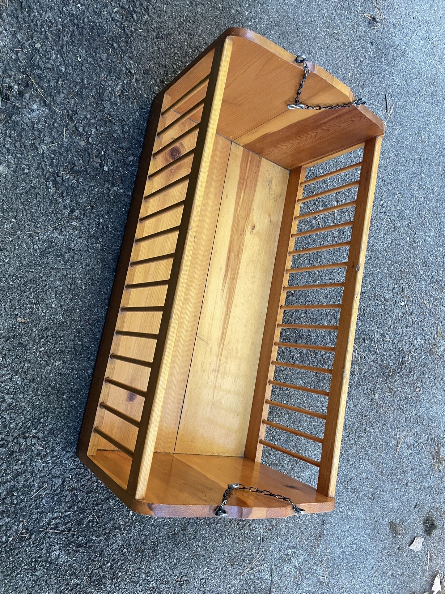 Hanging Hardwood Oak Baby Crib