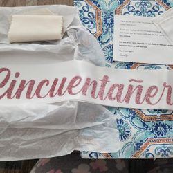 50th Cincuentanera Birthday Sash