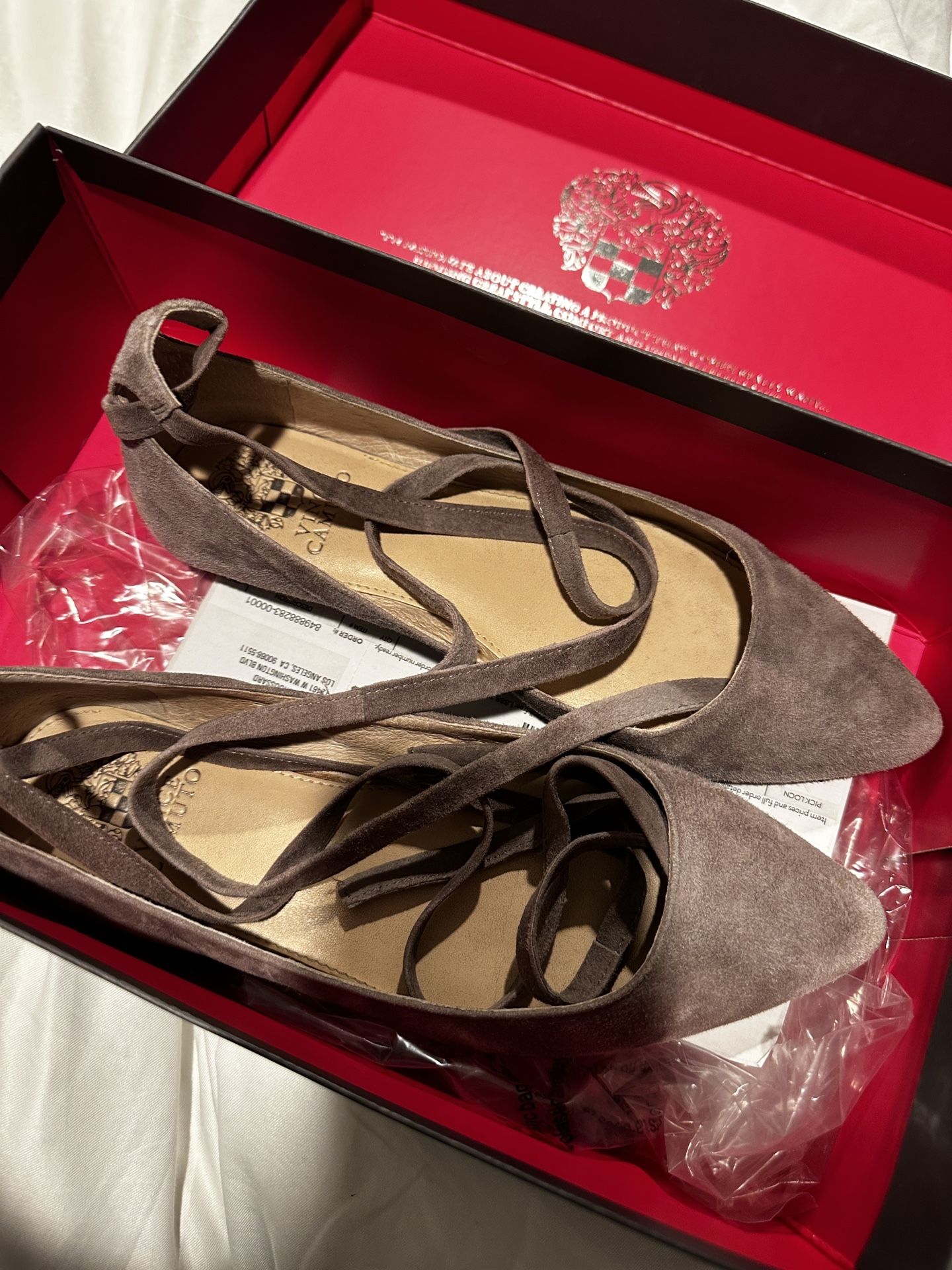Vince Camino Grey Flats Size 7