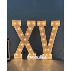 6 Feet Marquee Letters XV