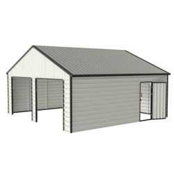 45x25 Steel Garage Building. New In Crate!
