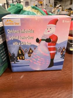 Santa with Giant bag Inflatable
