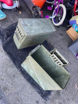 Military steel ammo cans