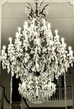 Restoration Hardware 50 Light Crystal Chandelier