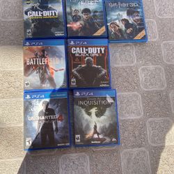 PS4 Games 95$ For All Or 12$ Each  Negotiable On Price 