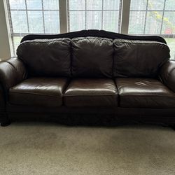 Beautiful Faux Leather Couch