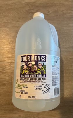 Four Monks Distilled White Vinegar 1 Gallon