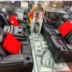 Power Reclining Sofa And Love Seat Available For Immediate Delivery