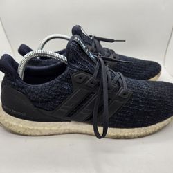 Adidas Ultraboost 4.0 Parley Shoes Mens 9.5 Deep Ocean Blue Road Running Sneaker