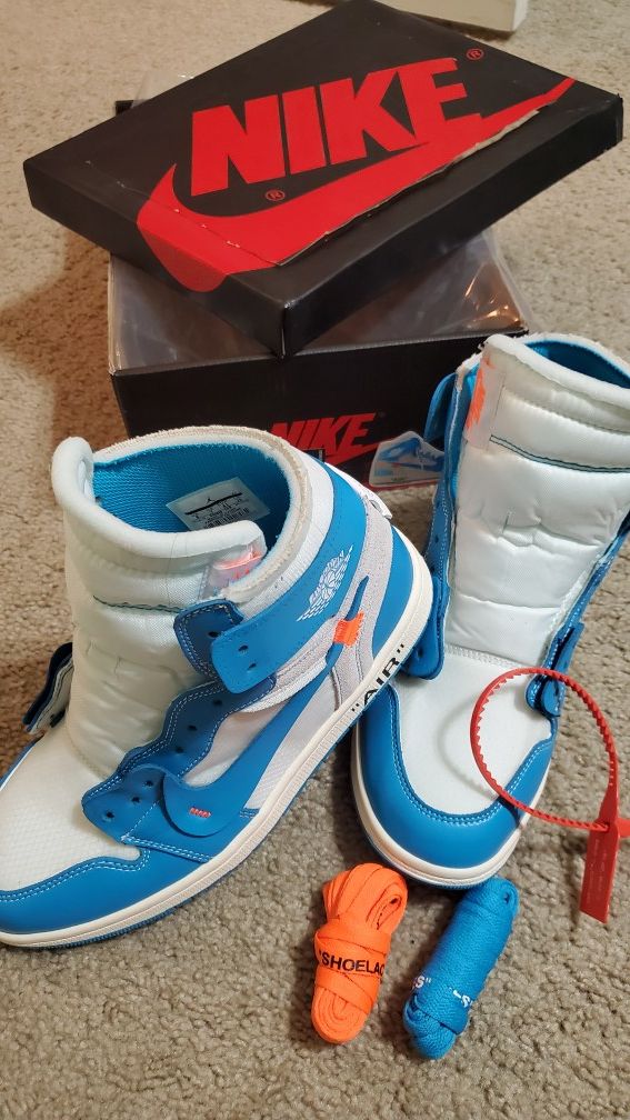 JORDAN 1 UNC OFF-WHITE SIZE 8 MEN