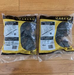 Zareba Systems ITB-Z T-Post Insulator, BLACK, 2 Packages | NEW 