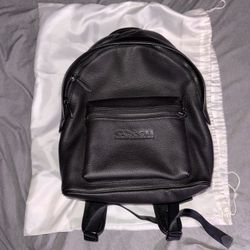 COACH Mini Backpack pebbled Leather Black
