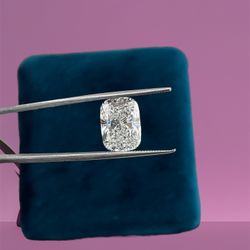 5.04 Ct Lab Grown Cushion Shape Certified Diamond 