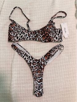 Brazilian animal print bikini