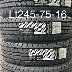 4 new lt245-75-16 10ply