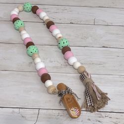 NEW Handmade 30” Ice Cream Beaded Garland