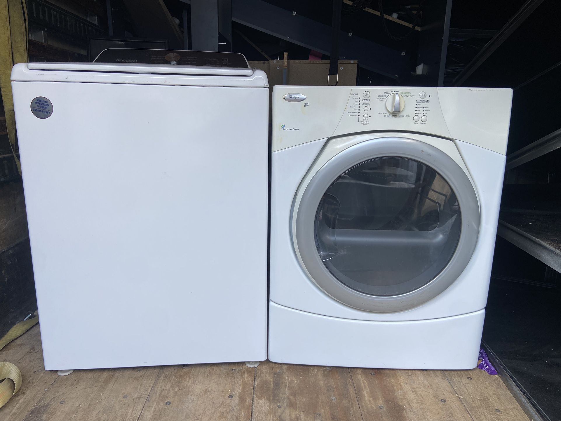 Whirlpool Washer And Dryer Set Working Condition 