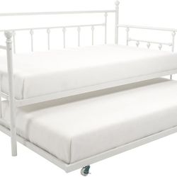 Metal Frame Daybed Trundle Bed Twin 