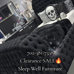  🌟Queen, King Light Up Fireplace TV Pop Up Bed Frame 💥 Furniture Sectionals Avail