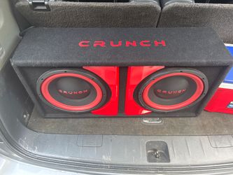 Crunch 10s subwoofers brand new