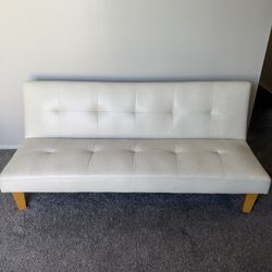 White Leather futon