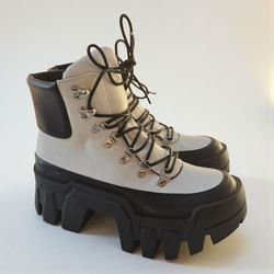 Lemon Drop by Privileged Yarmouth Combat Boots