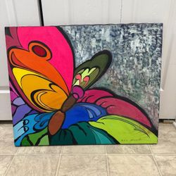 beautiful 30 by 24 inch oil paint wall art. (MUST SELL TODAY)