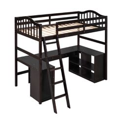 Loft Twin Bed With Desk Bunkbed