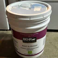 Behr Premium Plus 5 gallon sky blue light blue Interior eggshell Enamel Interior Paint & Primer Pintura 5 galones