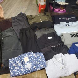 Bundle Of Men's Clothes Size Large & 36 