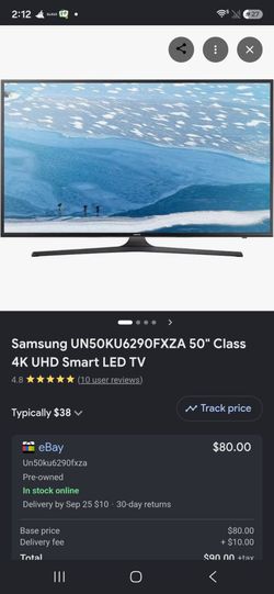 Samsung 50" 4K UHD Smart LED TV