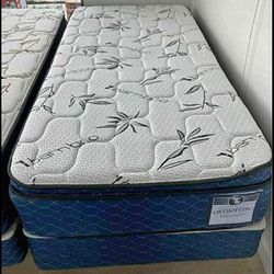 Twin size Firm Orthopedic + box spring Gift , Totally New