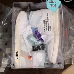 Virgil Abloh Archive Jordan 1 Retro High  Alaska Off-White Size 13