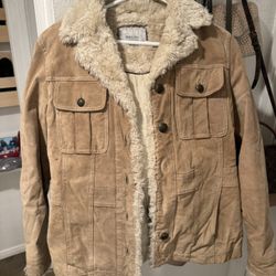 Leather Jacket Beige