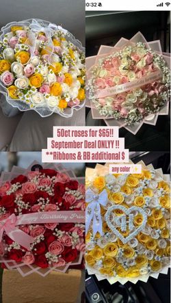 50-Count Rose Bouquet – Any Color