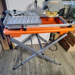 Ridgid 7 Inch Wet Tile Saw 