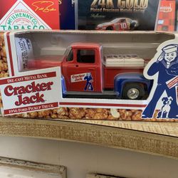 Cracker Jack Die cast 1956 Ford Pickup Truck Bank