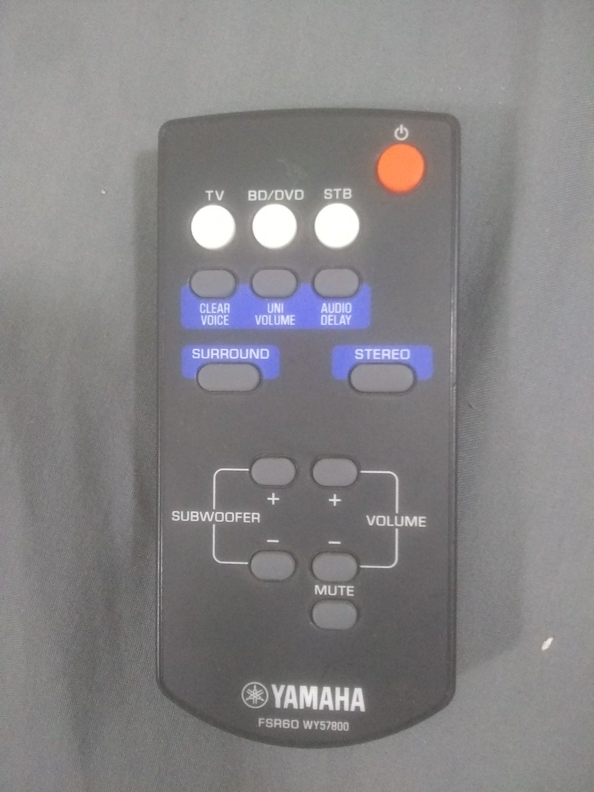 YAMAHA REMOTE CONTROL FSR60 W Y57800