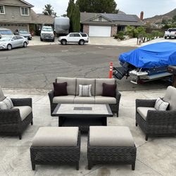 Agio Outdoor 6 Piece Patio Seating Set Sunbrella Cushions for Sale in San Diego CA OfferUp