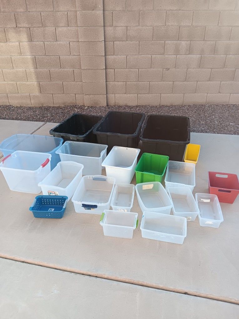 Plastic Storage Containers No Lids