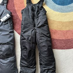 Black Kids Snow Bib Size XS