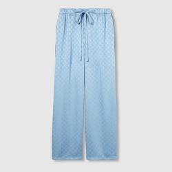 GUCCI Silk GG satin pants