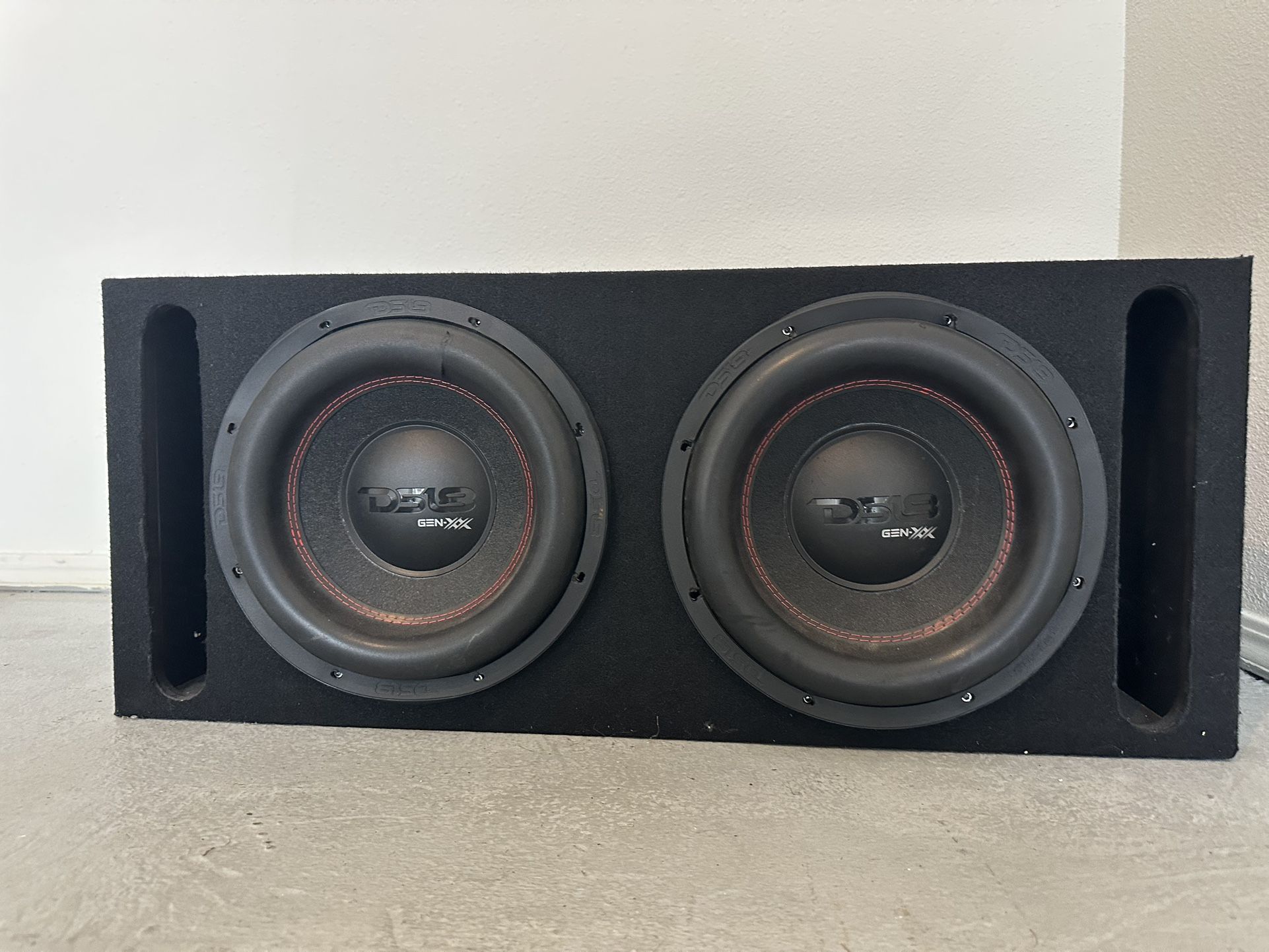 Mint Pair Of 12” D18 Subwoofers In New Box 