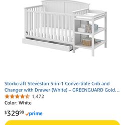 White Convertible Crib