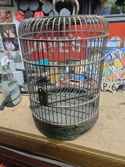 Antique Chinese Hand-Carved Bamboo Birdcage – High Relief Figural Scenes – 19th/Early 20th Century