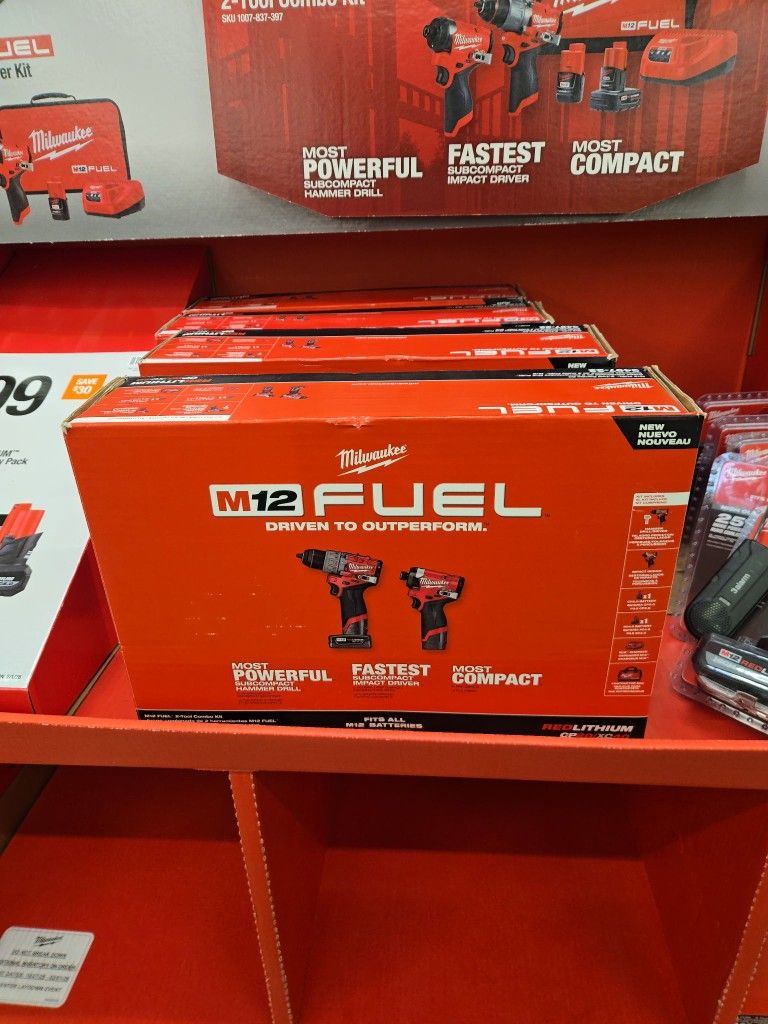 M12 Fuel Milwaukee Drill Double Set ($100)